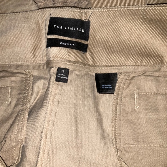 The Limited Drew Fit Corduroy Pant In Oatmeal Ultra Soft and Super Flattering - Picture 9 of 14